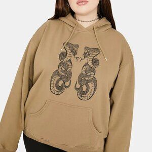 New Girl Order Brown Snake Hoodie